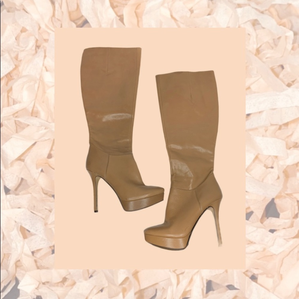 Nude Knee-high Boots